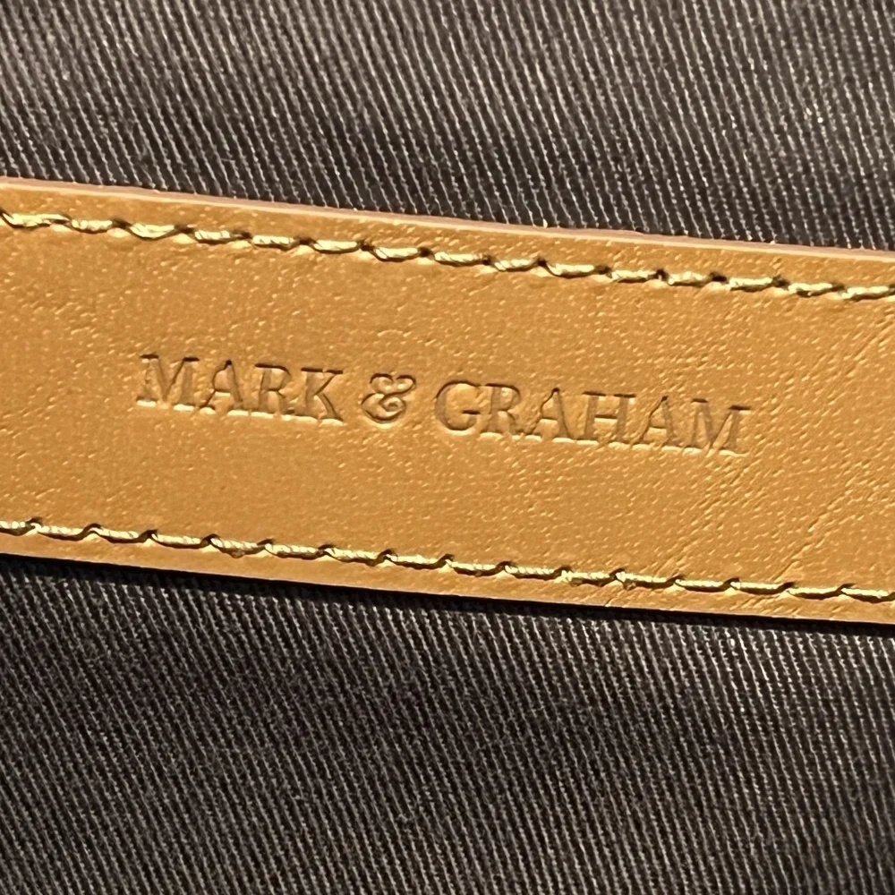 Mark & Graham Beckett Waxed Canvas & Leather Messenger Bag NWOT